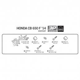 ▶️ Soporte Maleta Lateral Honda Cb 650F - Shad 3p System H0cf64if