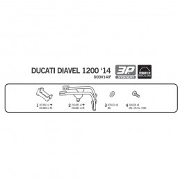 ▶️ Soporte Maleta Ducati Diavel 1200 - Shad 3p System D0dv14if