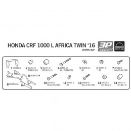 ▶️ Soporte Honda Crf Africa Twin 1000 - Shad 3p System H0fr16if