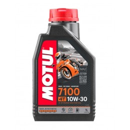 ▶️ Aceite 7100 4T 100% Sintetico 10W30 1L Motul Moto 104089