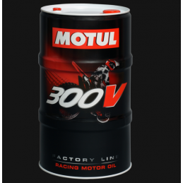 ▶️ Aceite 300V Fact Line 4T 100% Sintetico 10W40 60L Motul Moto