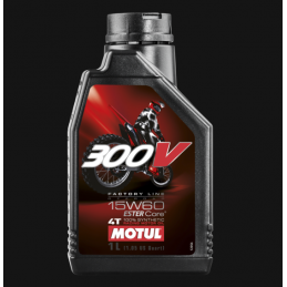 ▶️ Aceite 300V Off Road 4T 100% Sintetico 15W60 1L Motul Moto