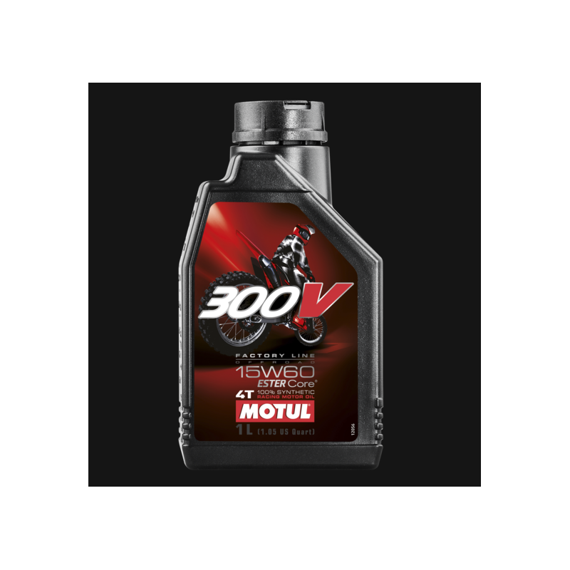 ▶️ Aceite 300V Off Road 4T 100% Sintetico 15W60 1L Motul Moto