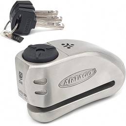 Antirrobo Disco Moto con Alarma - Candado Artago 32