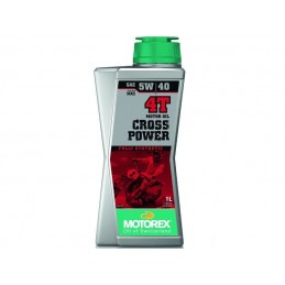 ▶️ Aceite Motor Cross Power 4T 5W40 1 L. Motorex MT069H004T