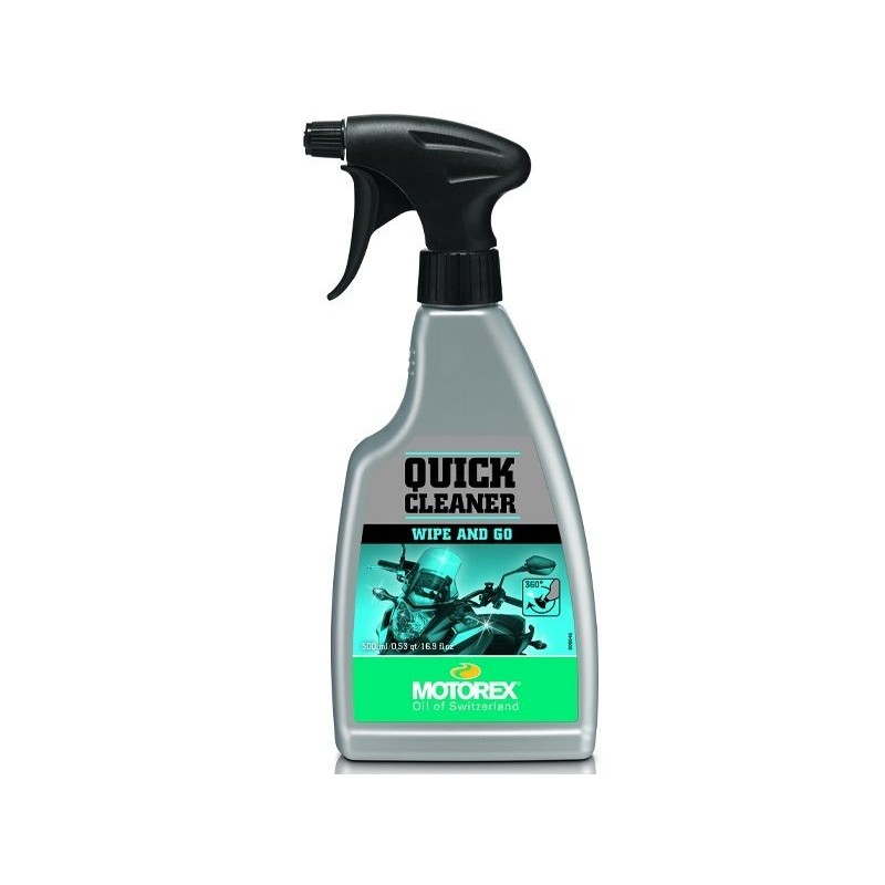 ▶️ Abrillantador Quick Cleaner  Spray 500ml. Motorex MT170F00PM
