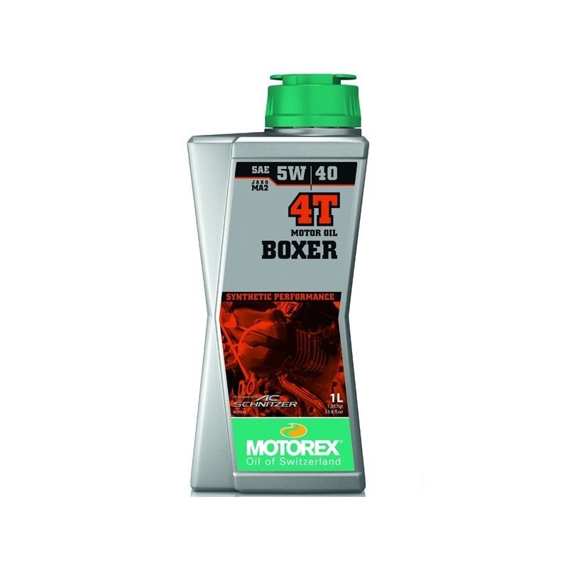 ▶️ Aceite Motor 4T Boxer 4T 5W/40 1 L. Motorex MT013H004T