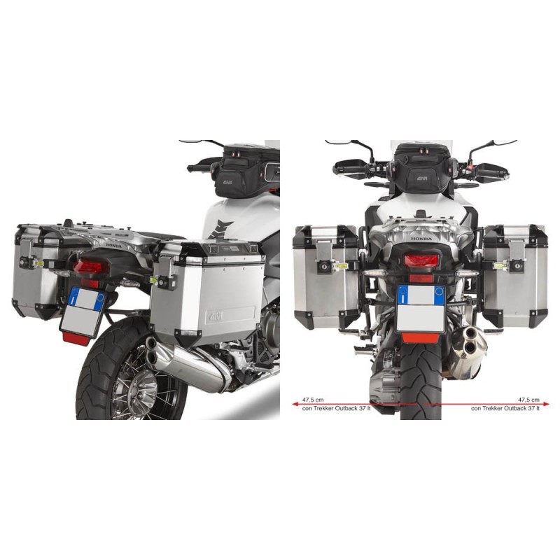 ▶ Portamaletas Honda Vfr 1200 Crosstourer - Givi Plr1110cam